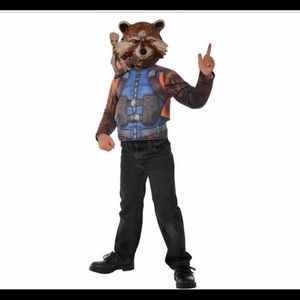 Rocket raccoon kids costume top set